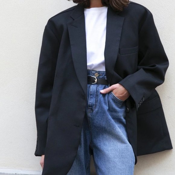 The Frankie Shop Jackets & Blazers - The Frankie Shop Oversized Boyfriend Blazer